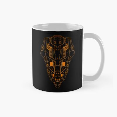 Elite Dangerous Python Wireframe Minimalist Mug