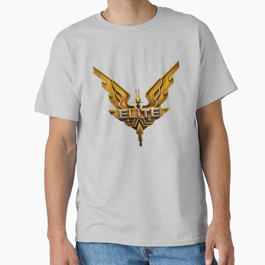 Elite Dangerous Gold Logo T-shirt - Image 3