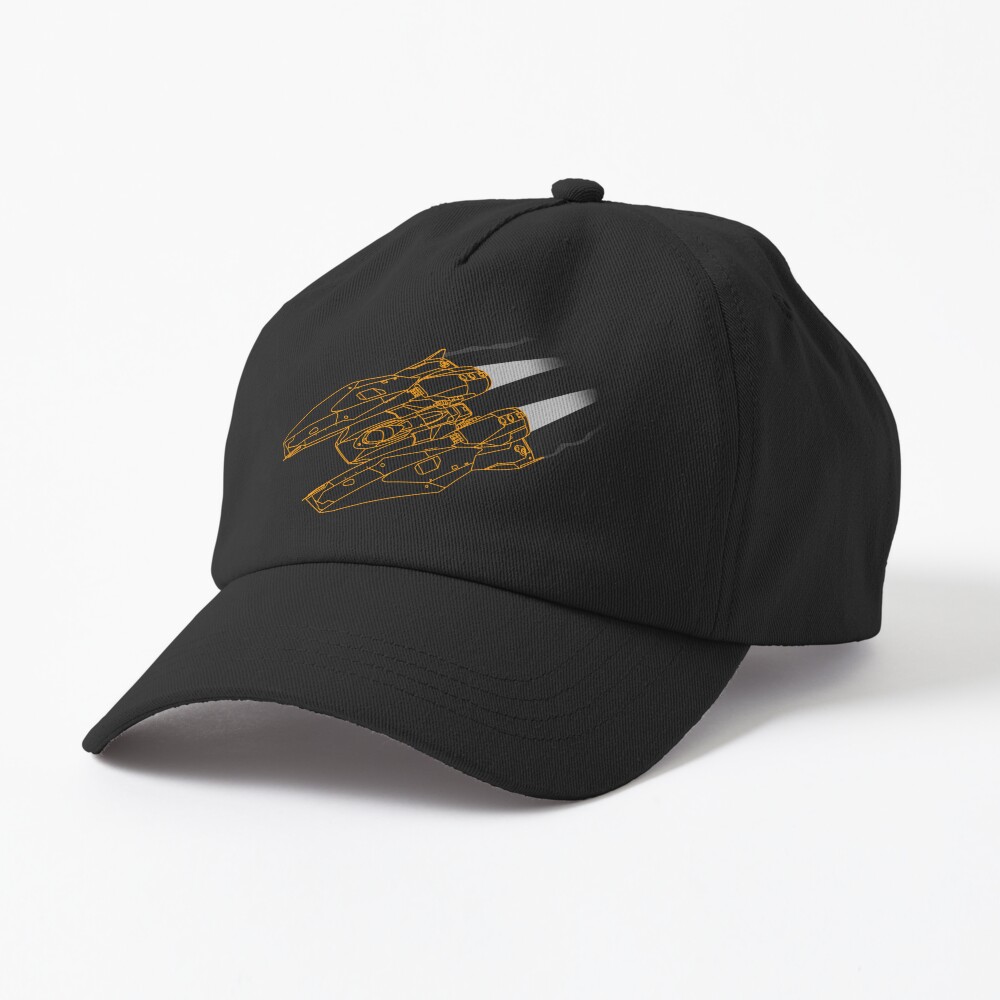 Elite Dangerous Mamba Wireframe Orange Cap