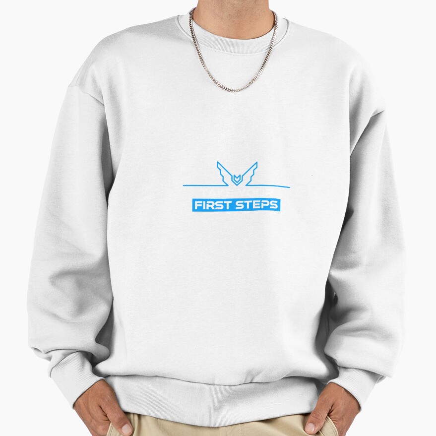 Elite Dangerous Take Your First Steps Blue Sweatshirt - Image 2