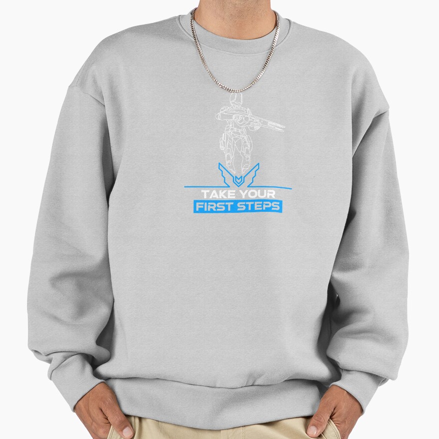 Elite Dangerous Take Your First Steps Blue Sweatshirt - Image 4