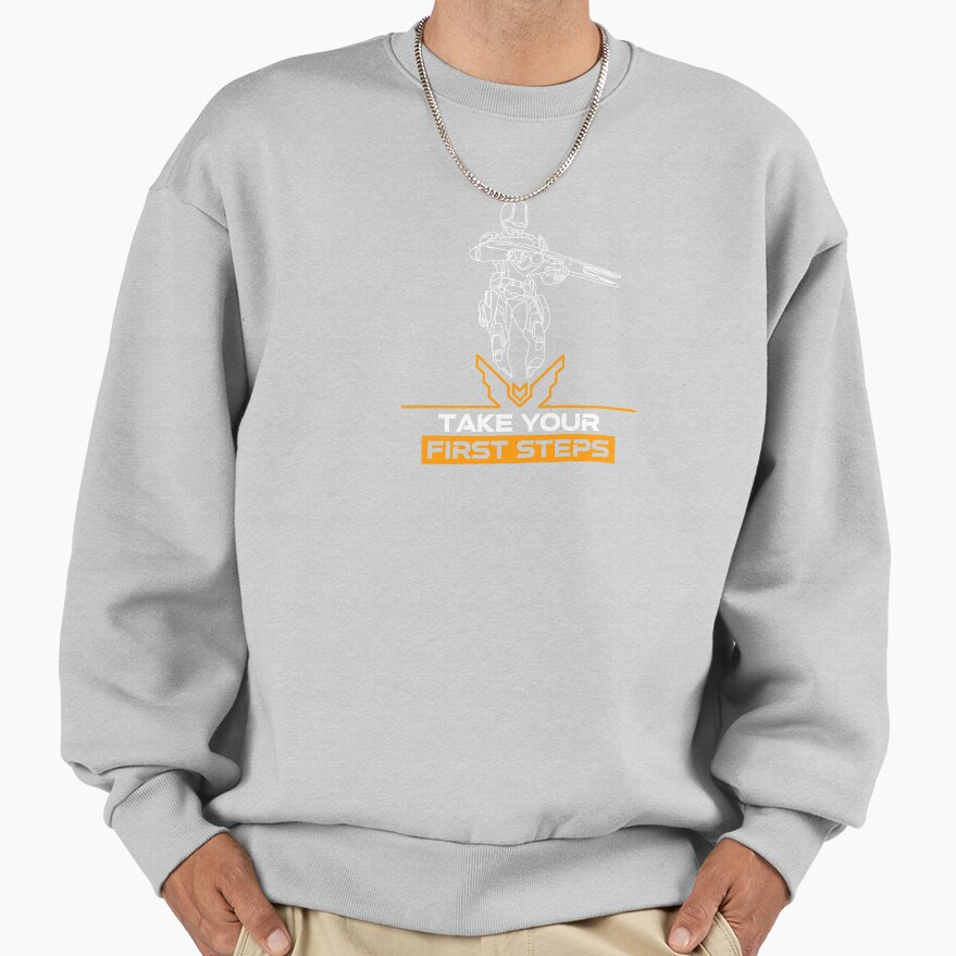 Elite Dangerous Take Your First Steps Orange Sweatshirt - Image 4