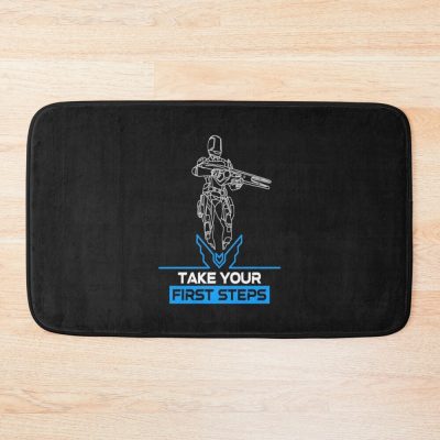 Elite Dangerous Take Your First Steps Blue Bath Mat