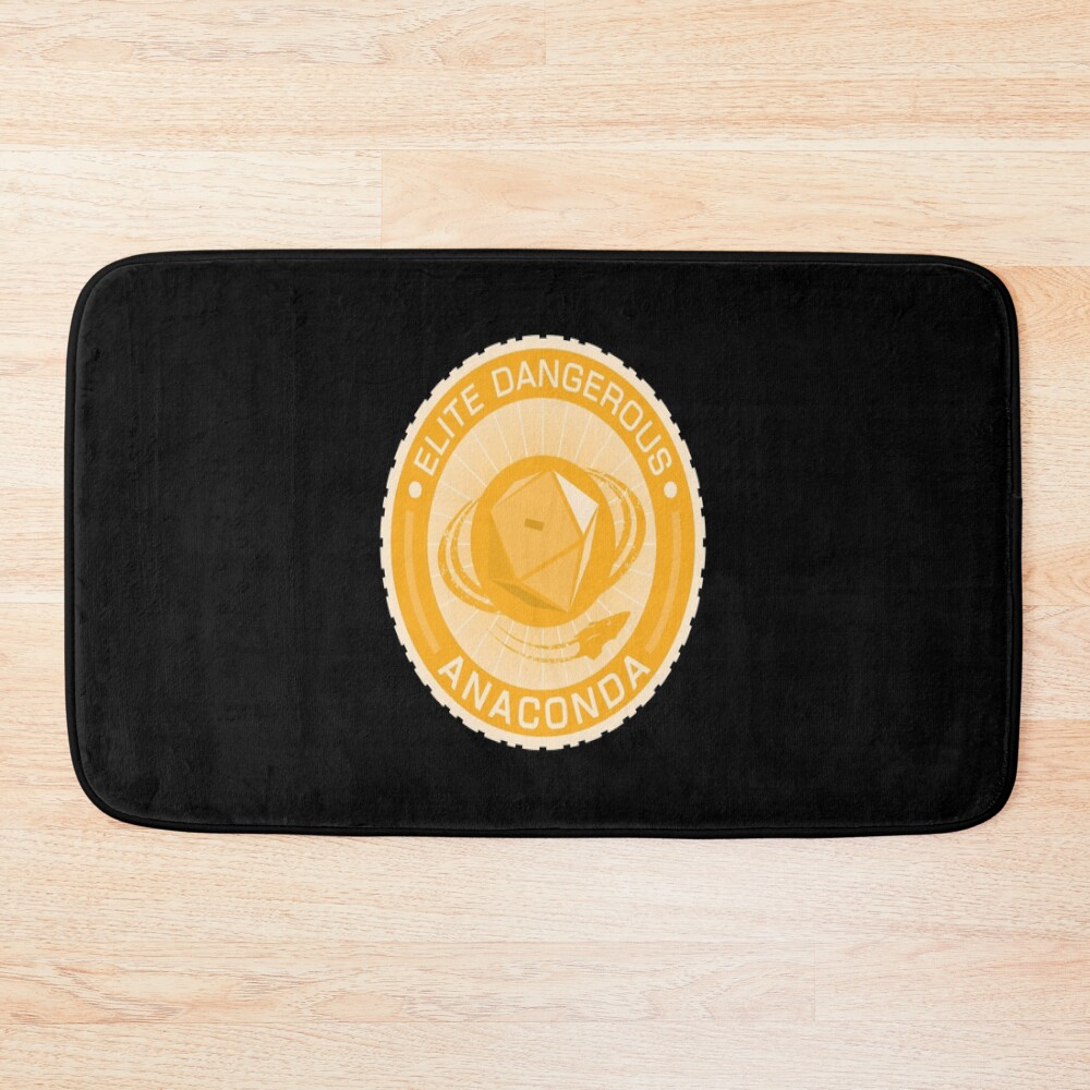 Elite Dangerous Python Seal Yellow Bath Mat