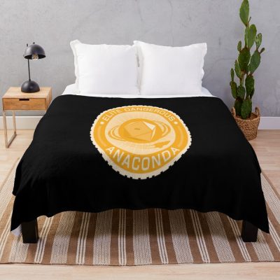 Elite Dangerous Python Seal Yellow Throw Blanket