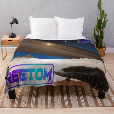 Elite Dangerous Planet Landing Throw Blanket