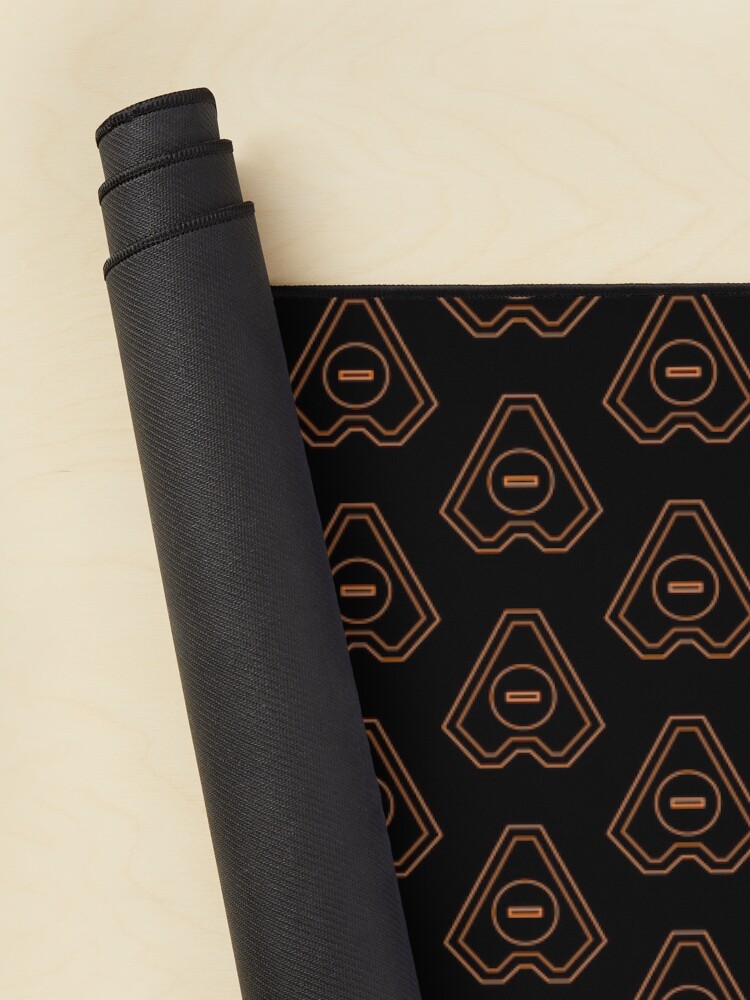 Elite Dangerous Fleet Carrier Orange Mouse Pad - Image 2