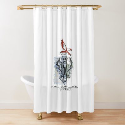 Elite Dangerous Python Sketch Active Shower Curtain