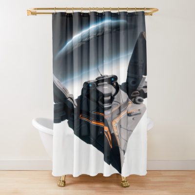 Elite Dangerous Design Shower Curtain