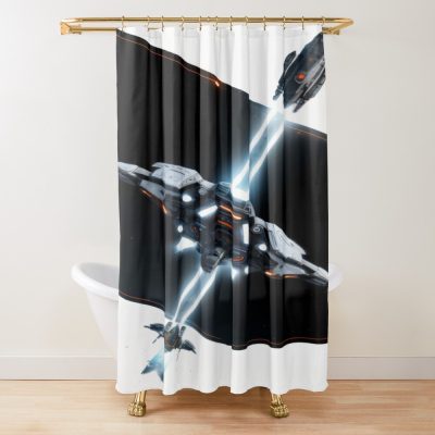 Elite Dangerous New Basic Design Shower Curtain