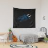Elite Dangerous Mamba Wireframe Blue Tapestry
