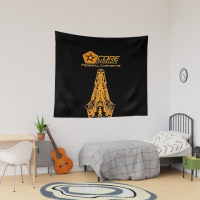 Elite Dangerous Federal Corvette Graphic Tapestry
