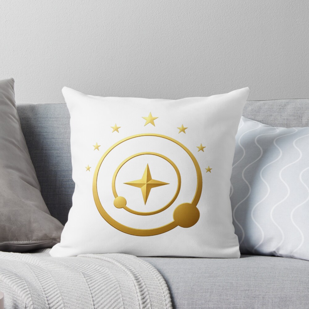 Felicia Winters Elite Dangerous Power Emblem Throw Pillow