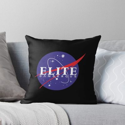Elite Dangerous Nasa Throw Pillow