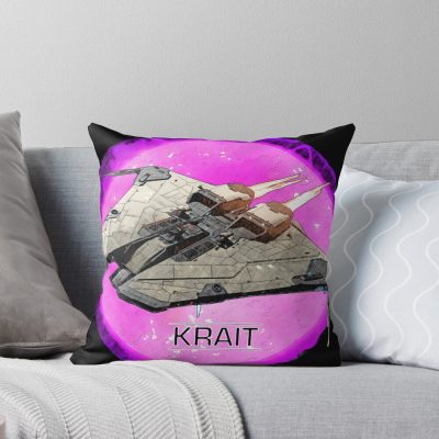Elite Dangerous Krait Throw Pillow