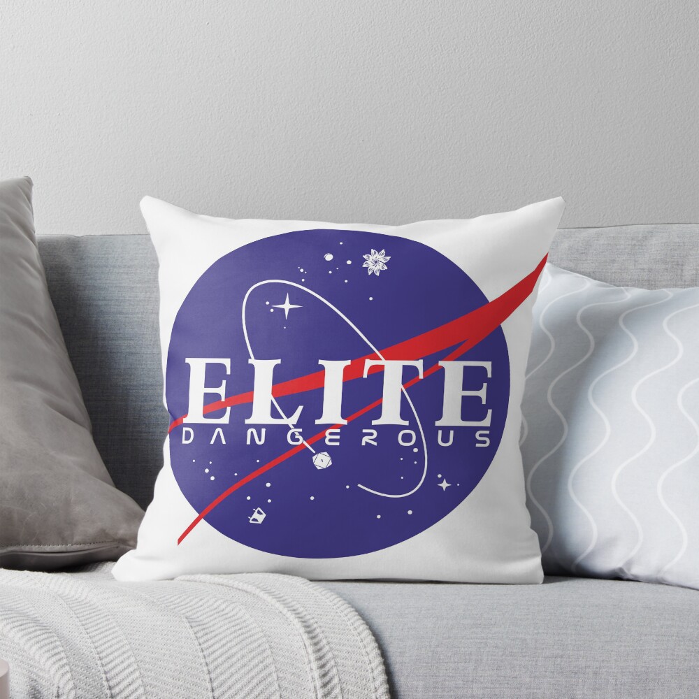 Elite Dangerous Nasa Meatball Mashup Throw Pillow