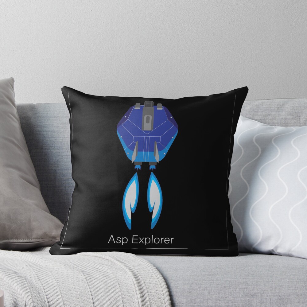 Elite Dangerous Asp Explorer Throw Pillow