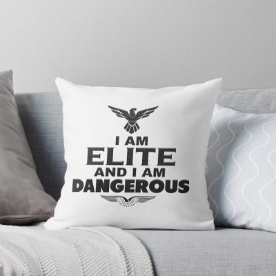 I Am Elite And I Am Dangerous Throw Pillow